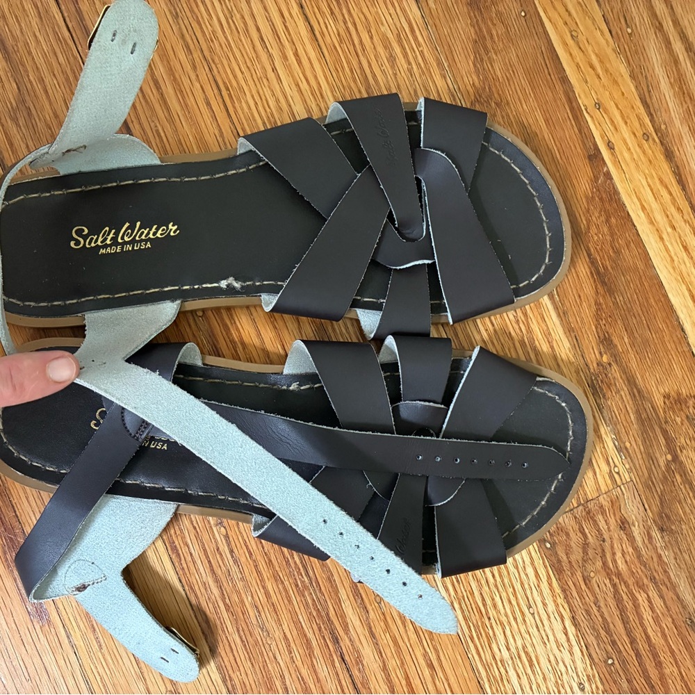 Salt Water Women's Brown Leather Sandals